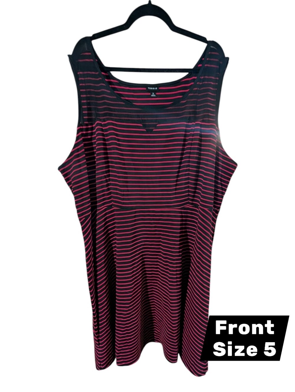 OG Torrid Black & Hot Pink Skater Dress